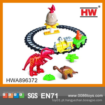 The Train Dinosaur Brinquedos Enlighten Brick Brinquedos Train Track para Crianças